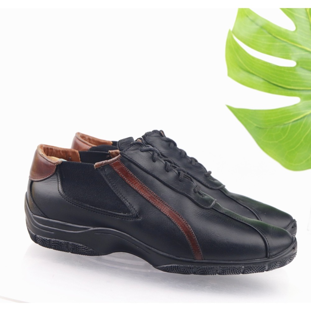 Allen Edmonds Shoes Mens Rambler Driving Sneakers Size 8 Black Leather Lace Up